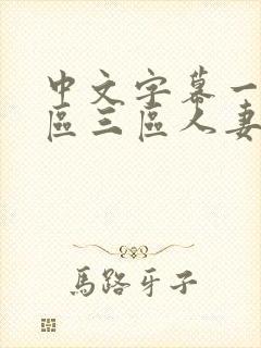 中文字幕一区二区三区人妻久久