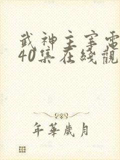 武神主宰电视剧40集在线观看免费