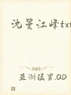 沈曼江峰txt