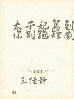 太子妃驾到总裁你别跑短剧