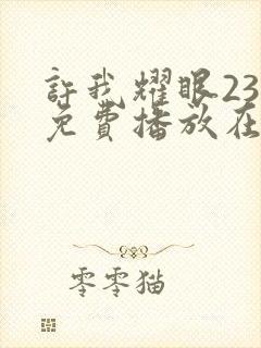 许我耀眼23集免费播放在线观看