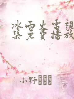 冰雨火电视剧全集免费播放