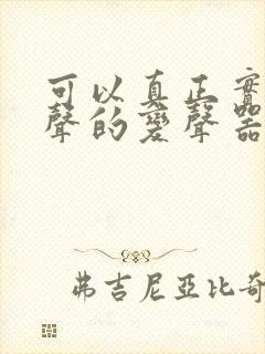 可以真正实时变声的变声器