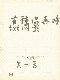 有种你再撞一下txt网盘