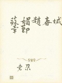 苏媚赵春城最新章节