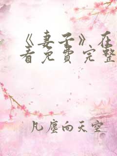 《妻子》在线观看免费完整版韩剧