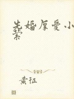 先婚厚爱小说莫萦