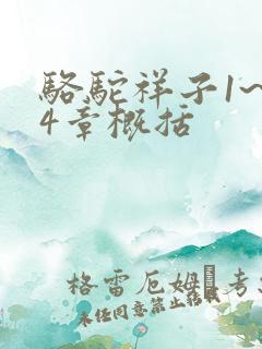 骆驼祥子1~24章概括