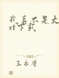 我真不是大佬txt下载