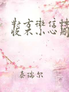 对方微信转账没收不小心删了怎么办