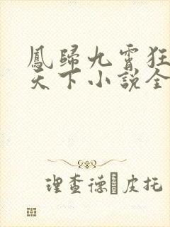 凤归九霄狂妃逆天下小说全文阅读