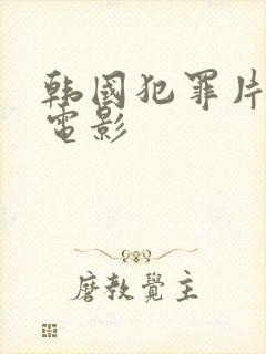 韩国犯罪片高分电影