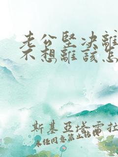 老公坚决离婚我不想离该怎样办