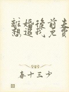 离婚后前夫总是想追我免费阅读小说