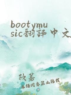 bootymusic翻译中文歌词