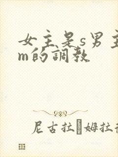 女主是s男主是m的调教