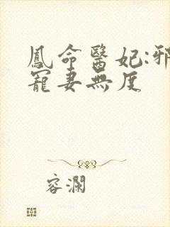 凤命医妃:邪王宠妻无度