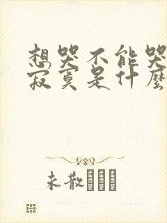 想哭不能哭才最寂寞是什么歌