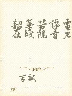 韶华若锦电视剧在线观看免费高清版