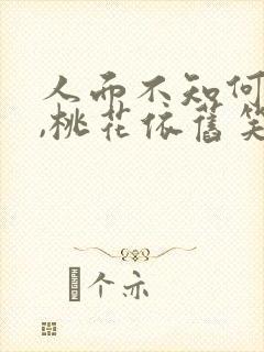 人面不知何处去,桃花依旧笑春风翻译