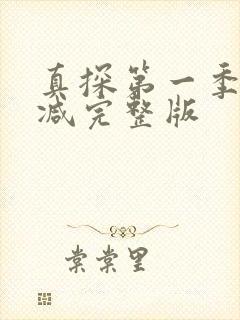 真探第一季无删减完整版