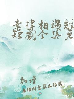 幸得相遇离婚时短剧全集免费观看