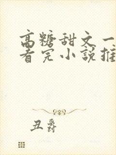 高糖甜文一口气看完小说推文