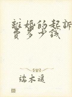 离婚的起诉律师费多少钱