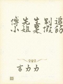 傅先生别追了大小姐是假的完整短剧