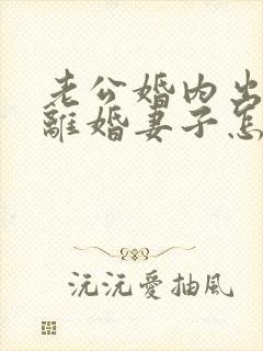 老公婚内出轨要离婚妻子怎么去挽回