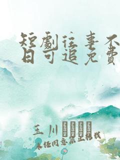 短剧往事不谏来日可追免费观看