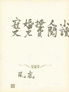 宠婚撩人小说全文免费阅读