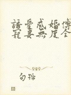 诱爱成婚傅先生宠妻无度全文