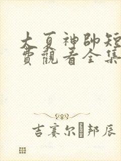 大夏神帅短剧免费观看全集