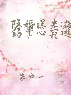 隐婚曝光:总裁的掌心宠逃婚了结局