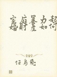 家庭暴力起诉离婚财产如何分割