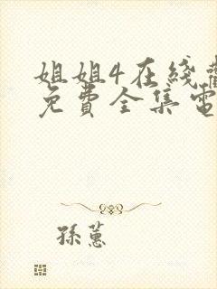 姐姐4在线观看免费全集电视剧中文