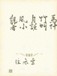 观风月竹马篇原著小说叫什么名字