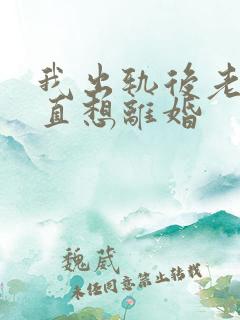 我出轨后老公一直想离婚