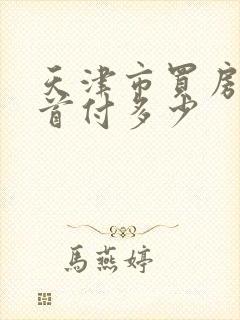 天津市买房二套首付多少