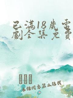 已满18岁电视剧全集免费观看西瓜