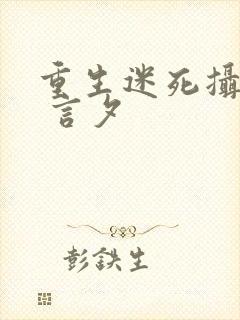 重生迷死摄政王 言夕