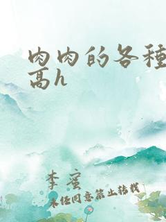 肉肉的各种姿势高h