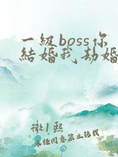 一级boss你结婚我劫婚全文免费阅读