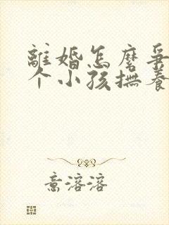 离婚怎么争取两个小孩抚养权