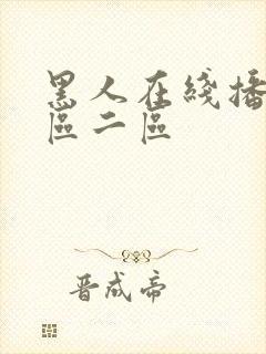 黑人在线播放一区二区