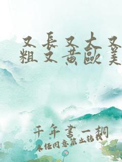 又长又大又黑又粗又黄欧美