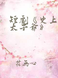 短剧《史上最强太子爷》