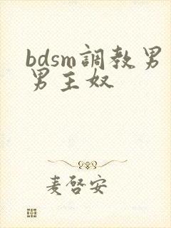 bdsm调教男男主奴