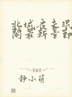 北城夜未眠笔趣阁最新章节无弹窗